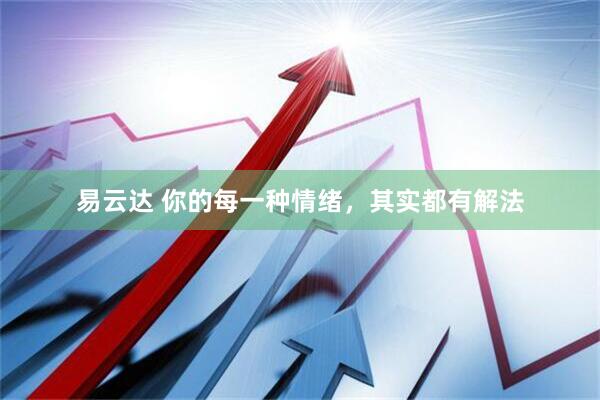 易云达 你的每一种情绪，其实都有解法