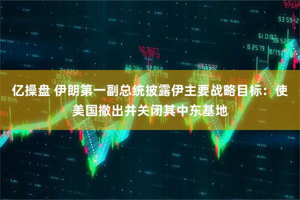 亿操盘 伊朗第一副总统披露伊主要战略目标：使美国撤出并关闭其中东基地