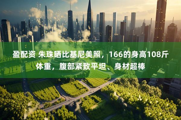 盈配资 朱珠晒比基尼美照，166的身高108斤体重，腹部紧致平坦、身材超棒